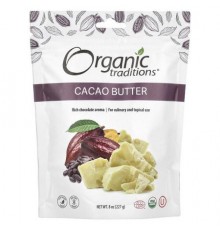 Organic Traditions, Cacao Butter, 8 oz (227 g)