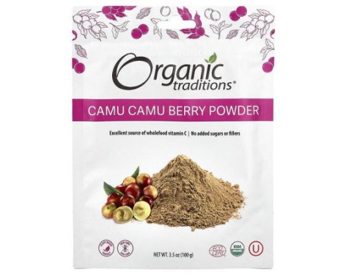 Organic Traditions, Camu Camu Berry Powder, 3.5 oz (100 g) Organic Traditions, Camu Camu Berry Powder, 3.5 oz (100 g)