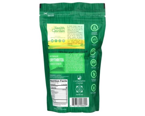 Health Garden, All-Natural Erythritol Sweetener, 1 lb (453 g) Health Garden, All-Natural Erythritol Sweetener, 1 lb (453 g)