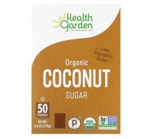 Health Garden, Organic Coconut Sugar, 50 Packets, 3.5 g Each