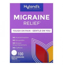 Hyland's Naturals, Migraine Relief, 100 Quick-Dissolving Tablets