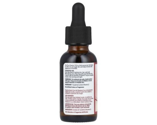 De La Cruz, 100% Pure Vitamin E Oil, 28,000 IU, 1 fl oz (30 ml)