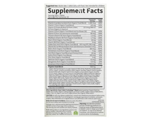 Garden of Life, Organics, Once Daily, Prenatal, Whole Food Multivitamin, 30 Vegan Tablets Garden of Life, Organics, Once Daily, Prenatal, Whole Food Multivitamin, 30 Vegan Tablets