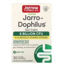 Jarrow Formulas, Jarro-Dophilus, Gut Calm, 8 Billion CFU, 30 Veggie Capsules