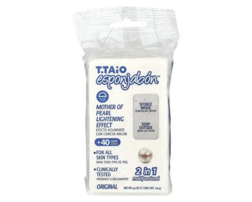 T. Taio, Soap Bar With Sponge Inside, Original Mother Of Pearl, 4.2 oz (120 g) T. Taio, Soap Bar With Sponge Inside, Original Mother Of Pearl, 4.2 oz (120 g)