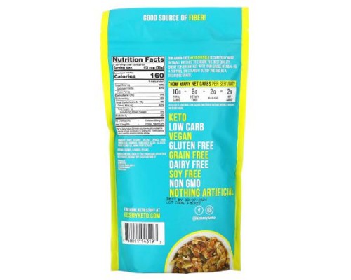 Kiss My Keto, Keto Granola, Coconut, Almond & Pecan, 9.5 oz (270 g) Kiss My Keto, Keto Granola, Coconut, Almond & Pecan, 9.5 oz (270 g)