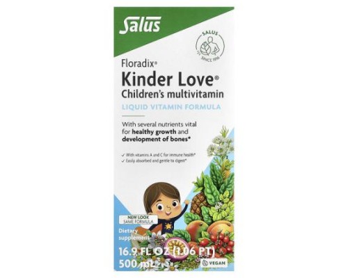 Floradix, Kinder Love®, Children's Multivitamin, 16.9 fl oz (500 ml)