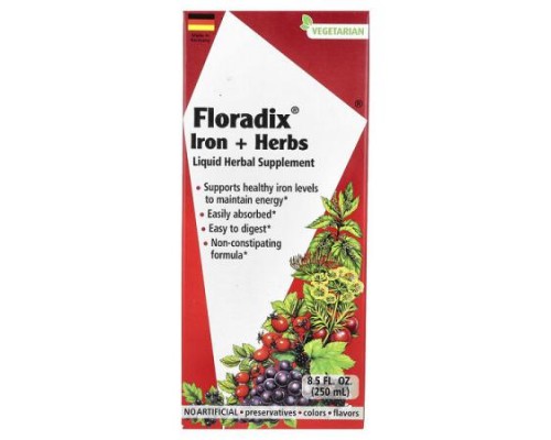 Floradix, Iron + Herbs, 8.5 fl oz (250 ml)