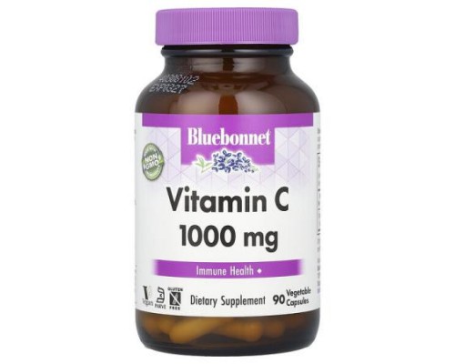 Bluebonnet Nutrition, Vitamin C, 1,000 mg, 90 Vegetable Capsules Bluebonnet Nutrition, Vitamin C, 1,000 mg, 90 Vegetable Capsules