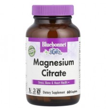 Bluebonnet Nutrition, Magnesium Citrate, 60 Caplets (200 mg per Caplet)