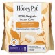 The Honey Pot Company, Organic Non-Herbal Pads with Wings, Overnight, 12 Count
