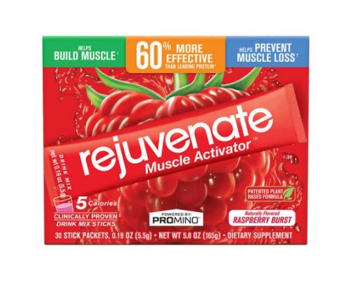 Rejuvenate, Rejuvenate Muscle Activator™, Drink Mix, Raspberry Burst, 30 Stick Packets, 0.19 oz (5.5 g) Each Rejuvenate, Rejuvenate Muscle Activator™, Drink Mix, Raspberry Burst, 30 Stick Packets, 0.19 oz (5.5 g) Each
