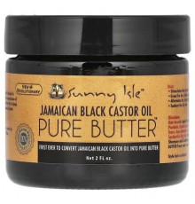 Sunny Isle, Jamaican Black Castor Oil, Pure Butter, 2 fl oz