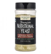 Frontier Co-op, Premium Nutritional Yeast, Himalayan Salt & Apple Cider Vinegar, 7.51 oz (213 g)