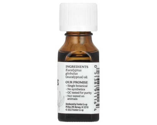 Aura Cacia, Pure Essential Oil, Eucalyptus, 0.5 fl oz (15 ml) Aura Cacia, Pure Essential Oil, Eucalyptus, 0.5 fl oz (15 ml)