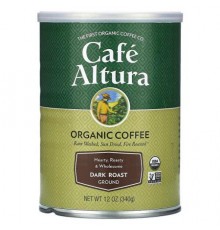 Cafe Altura, Organic Coffee, Ground, Dark Roast, 12 oz (340 g)