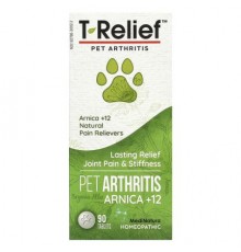 MediNatura, T-Relief, Pet Arthritis Arnica +12, 90 Tablets