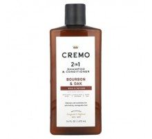 Cremo, 2 In 1 Shampoo & Conditioner, Bourbon & Oak, 16 fl oz (473 ml)