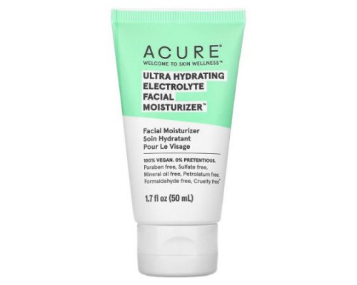 ACURE, Ultra Hydrating, Electrolyte Facial Moisturizer, 1.7 fl oz (50 ml) (Discontinued Item)