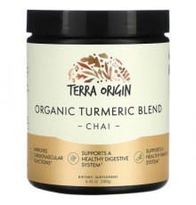Terra Origin, Organic Turmeric Blend, Chai, 6.35 oz (180 g)