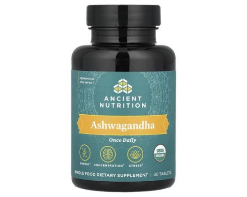 Ancient Nutrition, Ashwagandha, 30 Tablets Ancient Nutrition, Ashwagandha, 30 Tablets