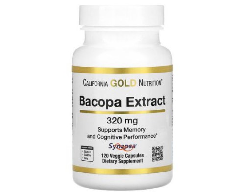 California Gold Nutrition, Bacopa Extract, 320 mg, 120 Veggie Capsules California Gold Nutrition, Bacopa Extract, 320 mg, 120 Veggie Capsules