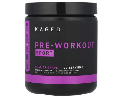 Kaged, Pre-Workout, Sport, Glacier Grape, 9.52 oz (270 g)