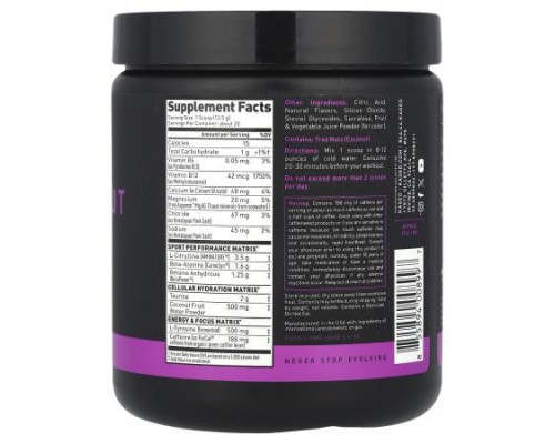 Kaged, Pre-Workout, Sport, Glacier Grape, 9.52 oz (270 g)