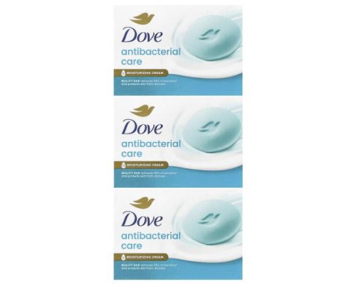 Dove, Antibacterial Care, Beauty Bar Soap , 3 Bars, 3.17 oz (90 g) Each Dove, Antibacterial Care, Beauty Bar Soap , 3 Bars, 3.17 oz (90 g) Each