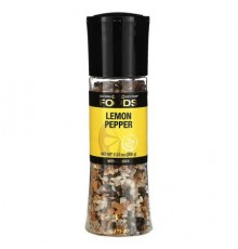 California Gold Nutrition, Foods, Lemon Pepper with Grinder, 7.23 oz (205 g)