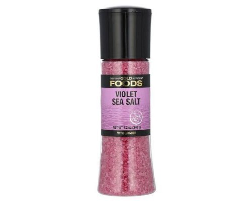 California Gold Nutrition, Foods, Violet Sea Salt Grinder, 12 oz (340 g) California Gold Nutrition, Foods, Violet Sea Salt Grinder, 12 oz (340 g)