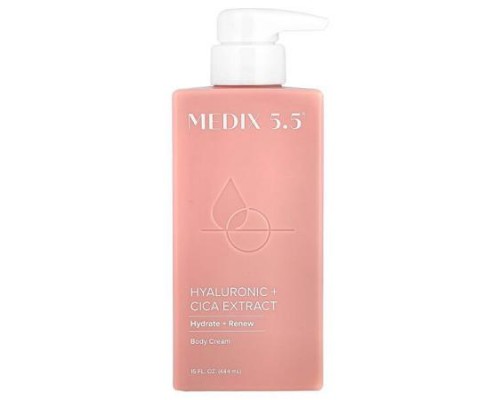Medix 5.5, Body Cream, Hyaluronic + Cica Extract, 15 fl oz (444 ml)