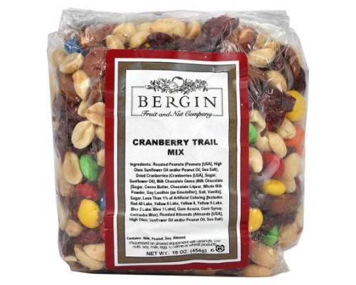 Bergin Fruit and Nut Company, Cranberry Trail Mix, 16 oz (454 g) Bergin Fruit and Nut Company, Cranberry Trail Mix, 16 oz (454 g)