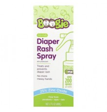 Boogie Wipes, No-Rub Diaper Rash Spray , 1.7 fl oz (49 ml)