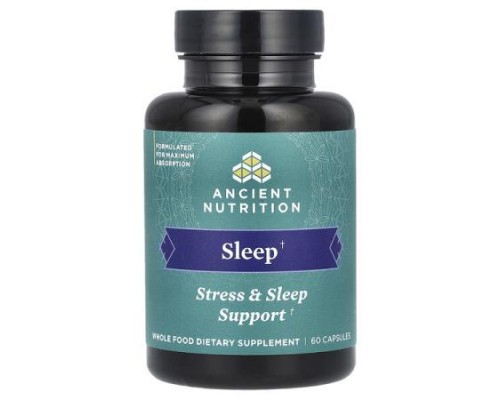 Ancient Nutrition, Sleep, Stress & Sleep Support, 60 Capsules Ancient Nutrition, Sleep, Stress & Sleep Support, 60 Capsules