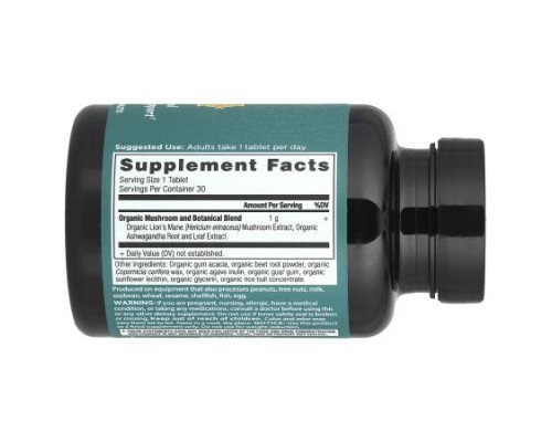 Ancient Nutrition, Lion's Mane, 30 Tablets Ancient Nutrition, Lion's Mane, 30 Tablets