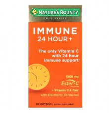 Nature's Bounty, Gold Series, Immune 24 Hour+, 50 Softgels