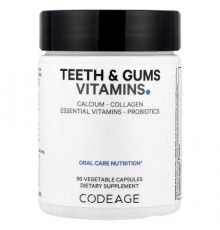 Codeage, Teeth & Gums Vitamins, 90 Vegetable Capsules