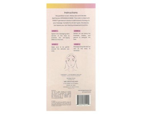 Mei Apothecary, Germanium Wand, Lifting Beauty Roller, 1 Roller Mei Apothecary, Germanium Wand, Lifting Beauty Roller, 1 Roller