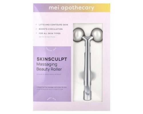 Mei Apothecary, Skinsculpt, Massaging Beauty Roller, 1 Roller Mei Apothecary, Skinsculpt, Massaging Beauty Roller, 1 Roller