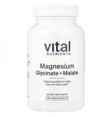 Vital Nutrients, Magnesium, 100 Vegan Capsules (120 mg per Capsule)