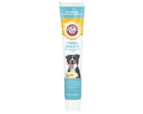 Arm & Hammer, Fresh Breath, Enzymatic Toothpaste For Dogs, Vanilla Ginger, 2.5 oz (67.5 g) Arm & Hammer, Fresh Breath, Enzymatic Toothpaste For Dogs, Vanilla Ginger, 2.5 oz (67.5 g)