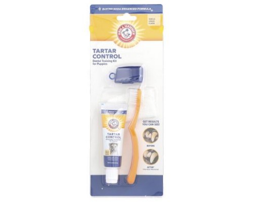 Arm & Hammer, Tartar Control, Dental Training Kit For Puppies, Vanilla Ginger, 4 Piece Kit Arm & Hammer, Tartar Control, Dental Training Kit For Puppies, Vanilla Ginger, 4 Piece Kit