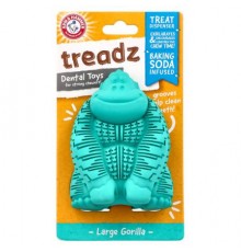 Arm & Hammer, Treadz, Dental Toys For Strong Chewers, Large Gorilla , 1 Toy