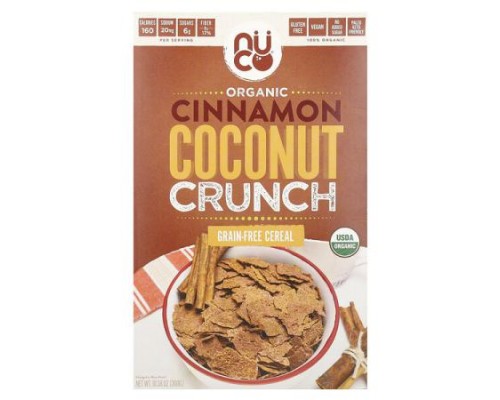 NUCO, Organic, Grain-Free Cereal, Cinnamon Coconut Crunch, 10.58 oz (300 g) NUCO, Organic, Grain-Free Cereal, Cinnamon Coconut Crunch, 10.58 oz (300 g)
