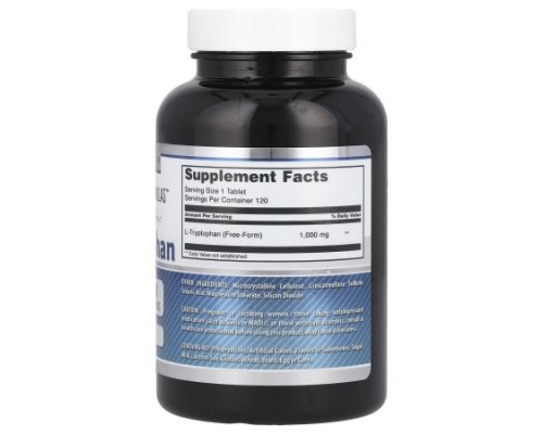 Amazing Nutrition, L-Tryptophan, 1,000 mg, 120 Tablets Amazing Nutrition, L-Tryptophan, 1,000 mg, 120 Tablets