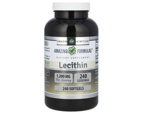 Amazing Nutrition, Lecithin, 1,200 mg, 240 Softgels Amazing Nutrition, Lecithin, 1,200 mg, 240 Softgels