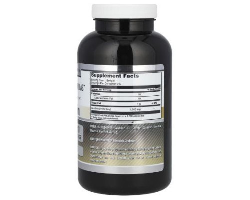 Amazing Nutrition, Lecithin, 1,200 mg, 240 Softgels Amazing Nutrition, Lecithin, 1,200 mg, 240 Softgels