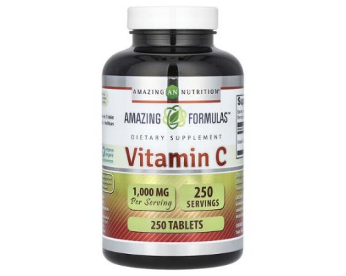 Amazing Nutrition, Vitamin C, 1,000 mg, 250 Tablets