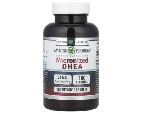 Amazing Nutrition, Micronized DHEA, 25 mg, 180 Veggie Capsules Amazing Nutrition, Micronized DHEA, 25 mg, 180 Veggie Capsules